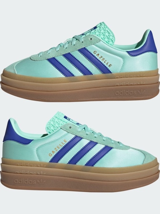 adidas Shoes - NWOT adidas GAZELLE BOLD SHOES
In Clear Mint/Lucid Blue/Gold Metallic
Size 9.5
